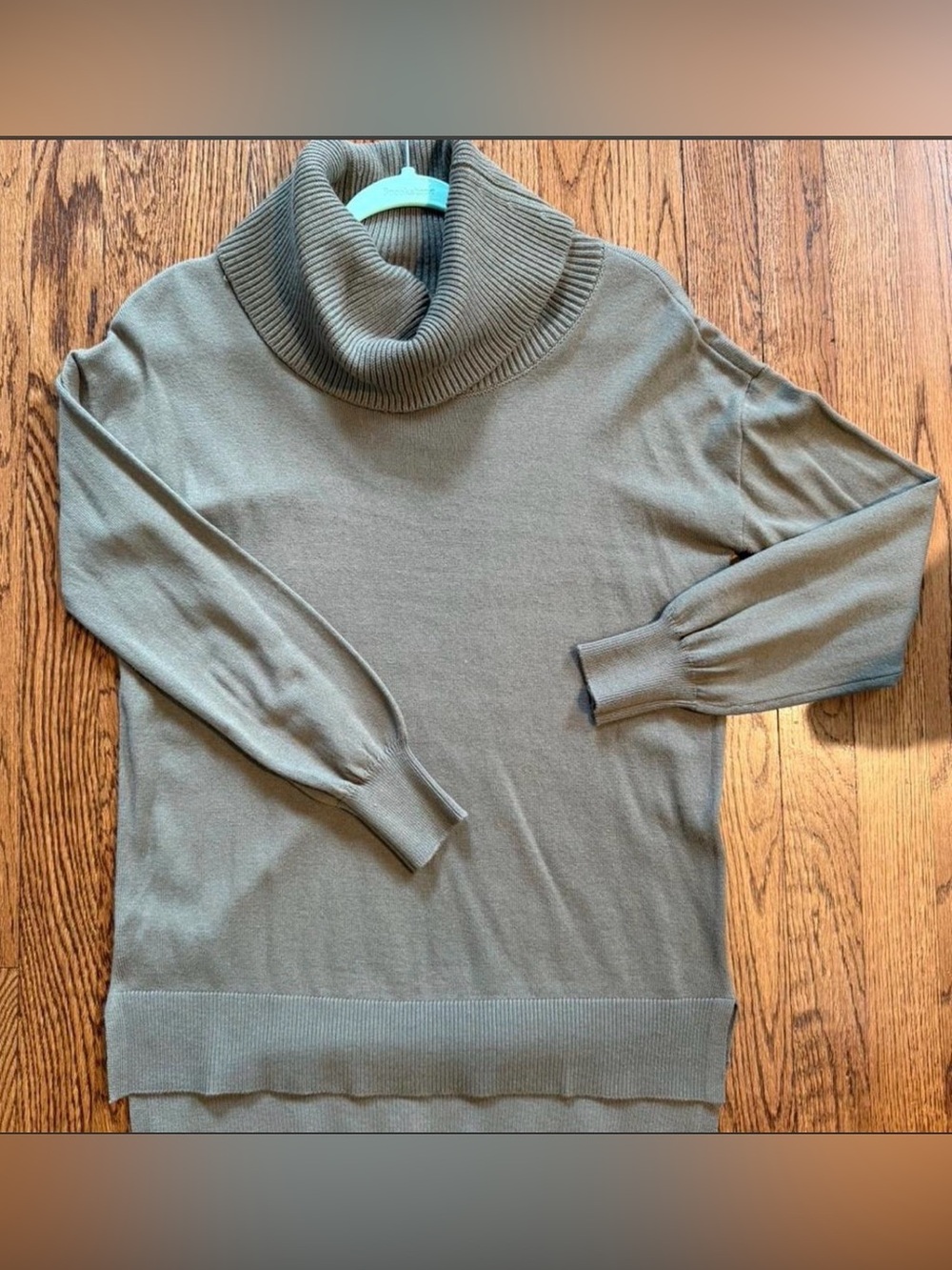 LOFT Olive Green Cowl Neck Sweater